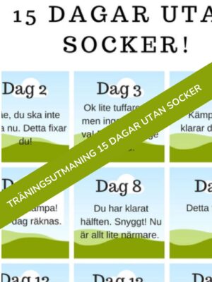 Träningsutmaning 15 dagar utan socker