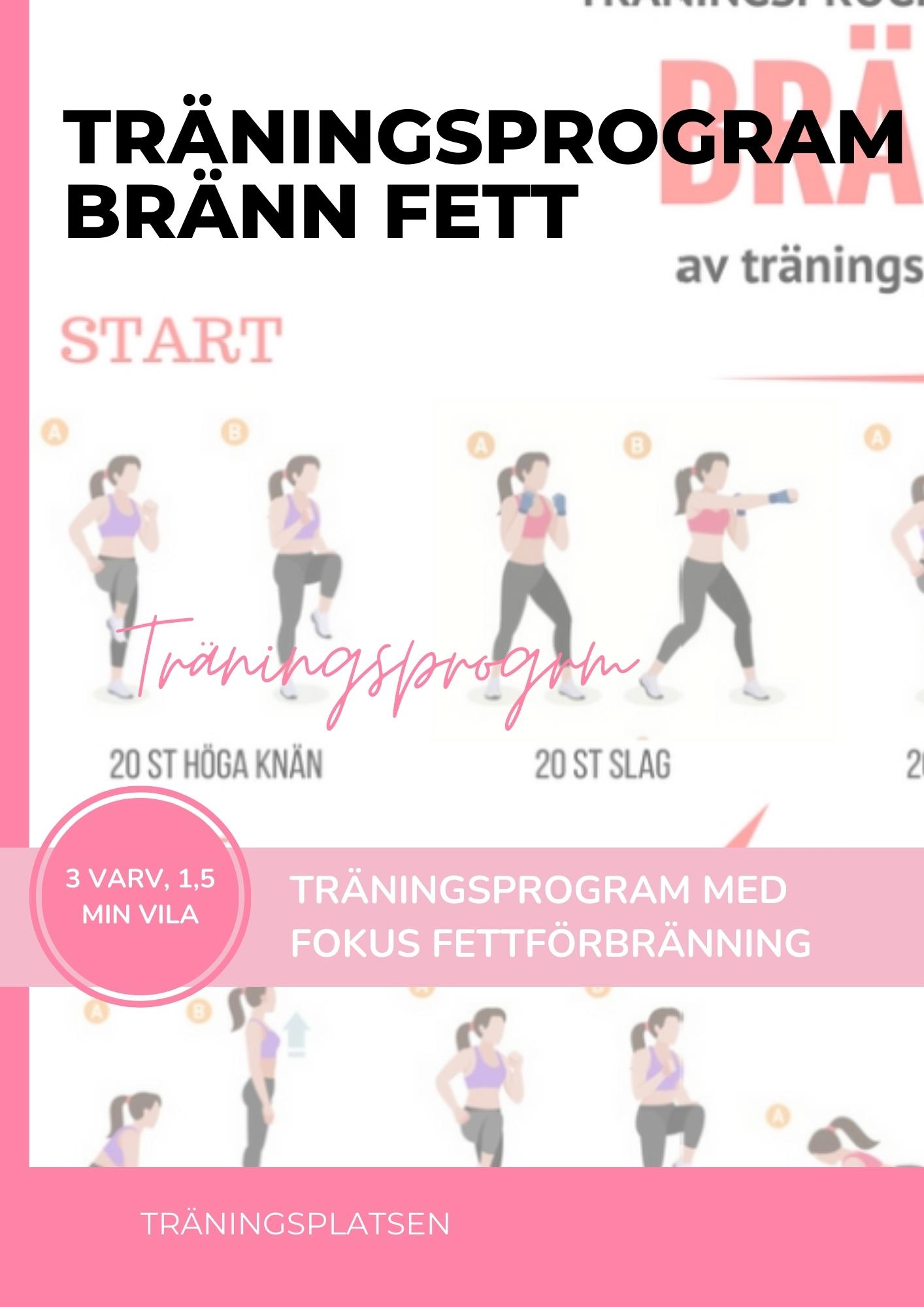 Träningsprogram bränn fett - effektivt program för att gå ner i vikt