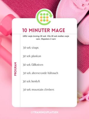 10 minuter magträning