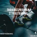 Träningsprogram styrketräning 4 gånger per vecka