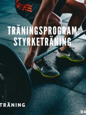 Träningsprogram styrketräning 4 gånger per vecka