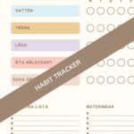 Habit tracker för att följa din utveckling