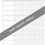 Habit tracker månad - få hjälp att följa ditt liv