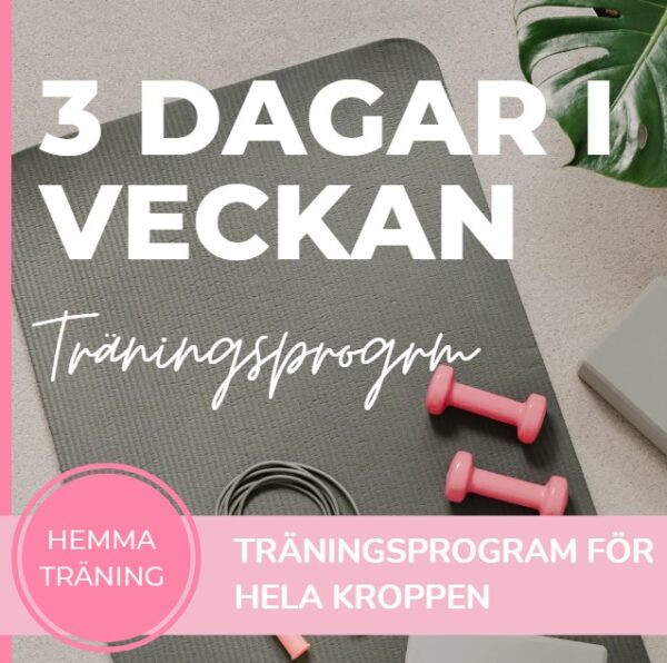 Träningsprogram 3 dagar i veckan