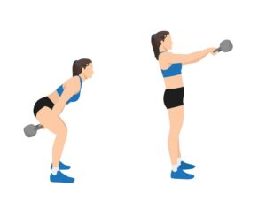 kettlebell swing, teknik och utförande