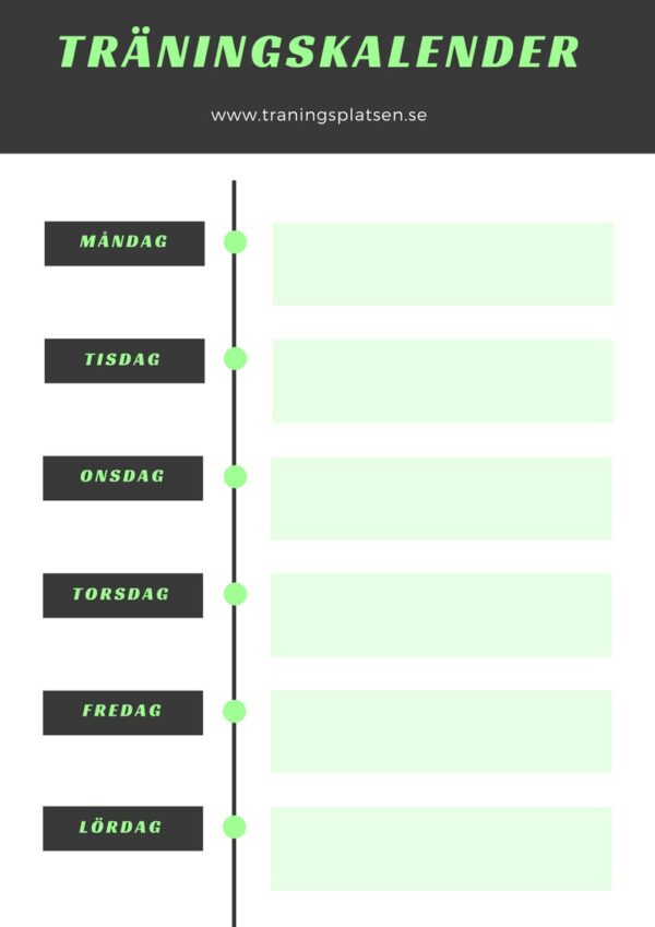 träningskalender